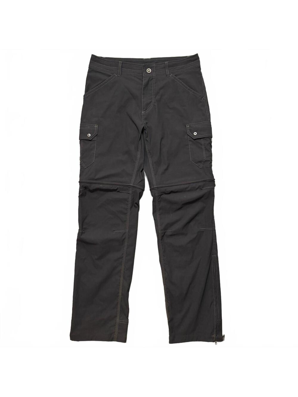 KÜHL Renegade Convertible Stealth Zip Off Cargo Pants Men's 32x32 Black Hiking